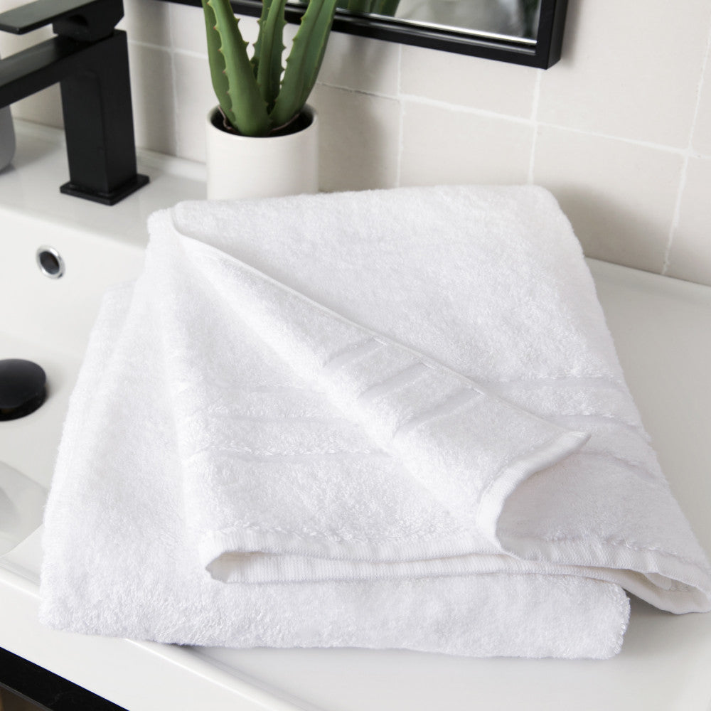 towel folded on the counter