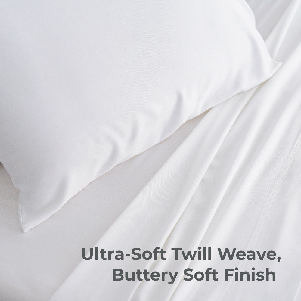 ultra-soft twill weave, buttery soft finish