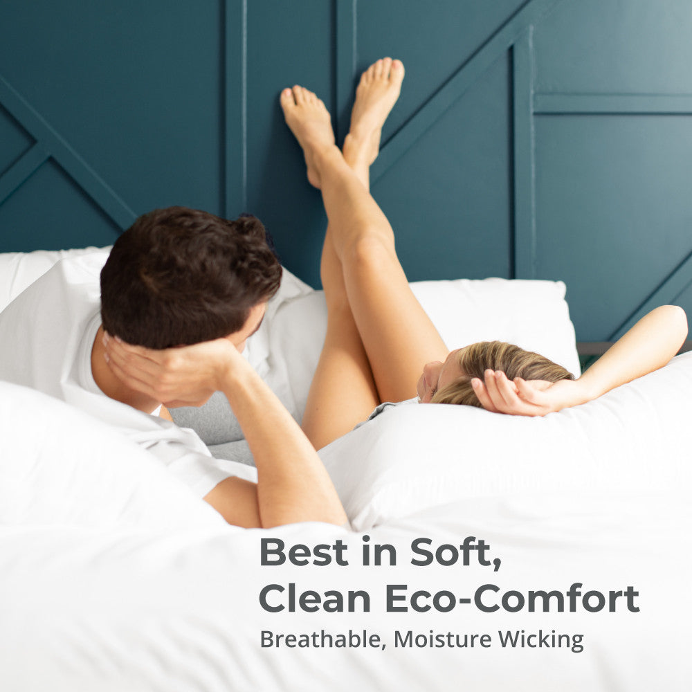 Best in soft, clean eco-comfort. breathable, moisture wicking