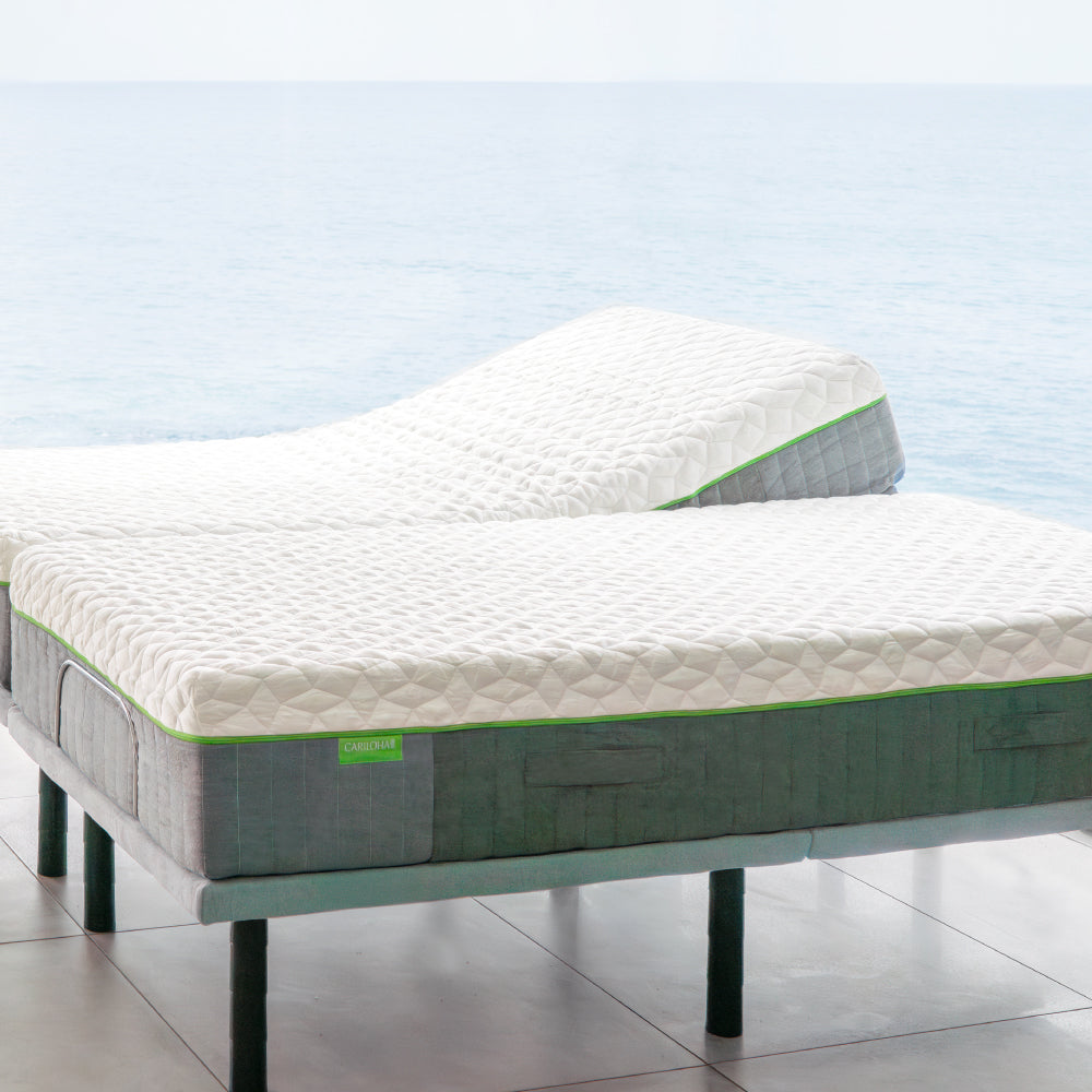 a resort mattress on the classic comfort base split king