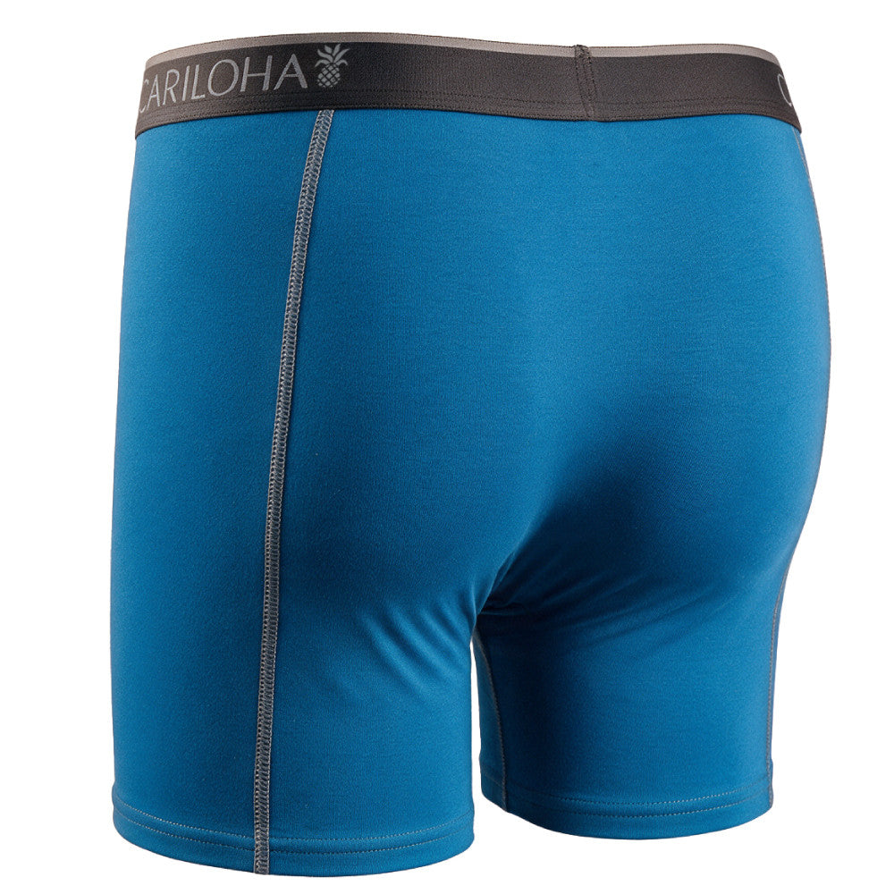 back view of Honu Blue boxer briefs