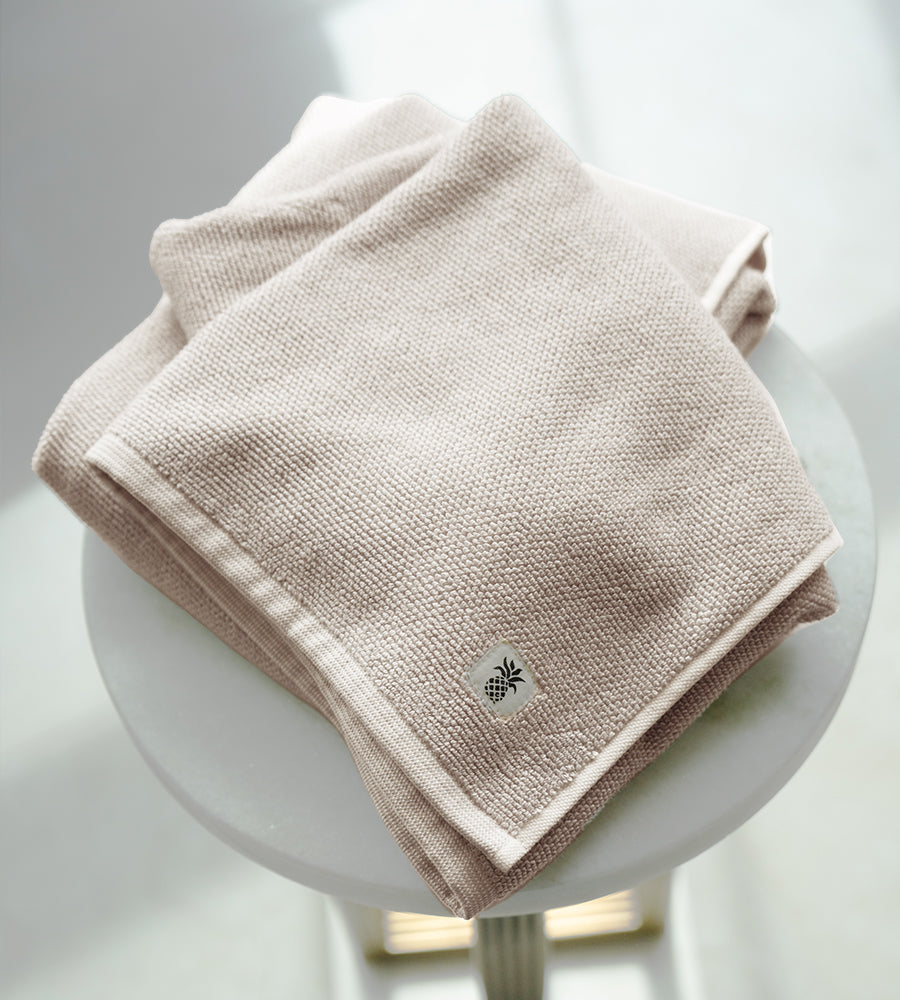 Bamboo Two-Tone Bath Sheet — Coastal Gray