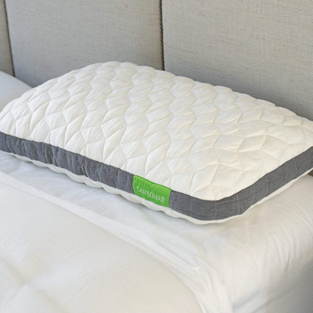 resort pillow on a bed