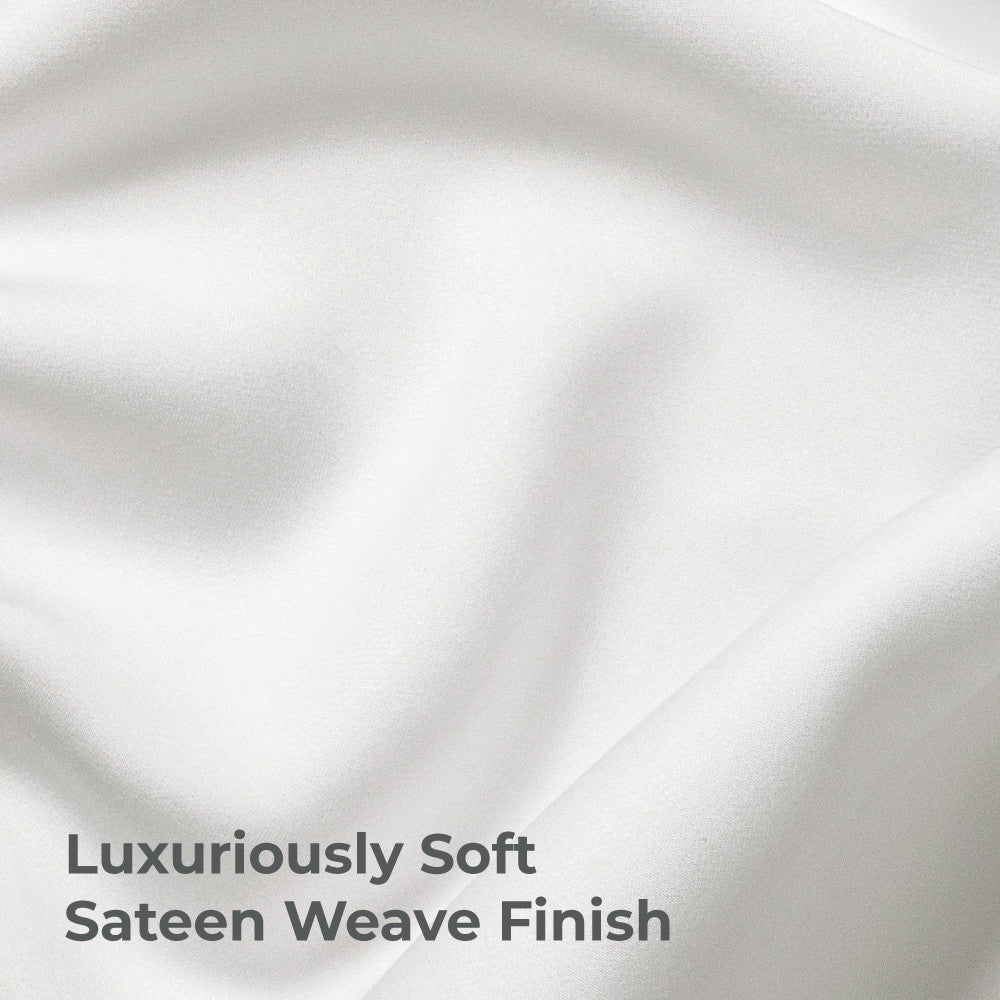 Luxuriously soft sateen weave