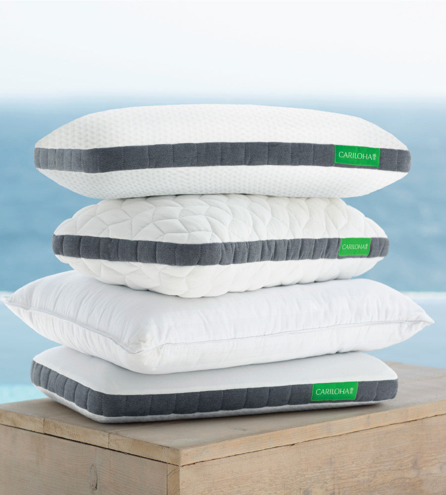 stack of cariloha pillows