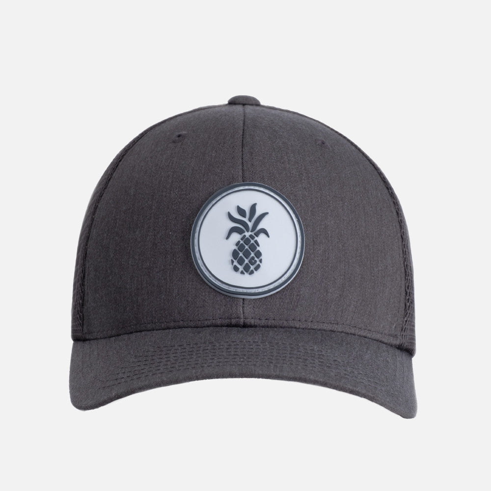 Charcoal hat front view