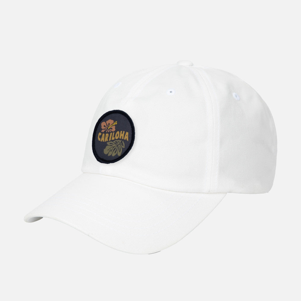 side view of Mid profile hat ~White