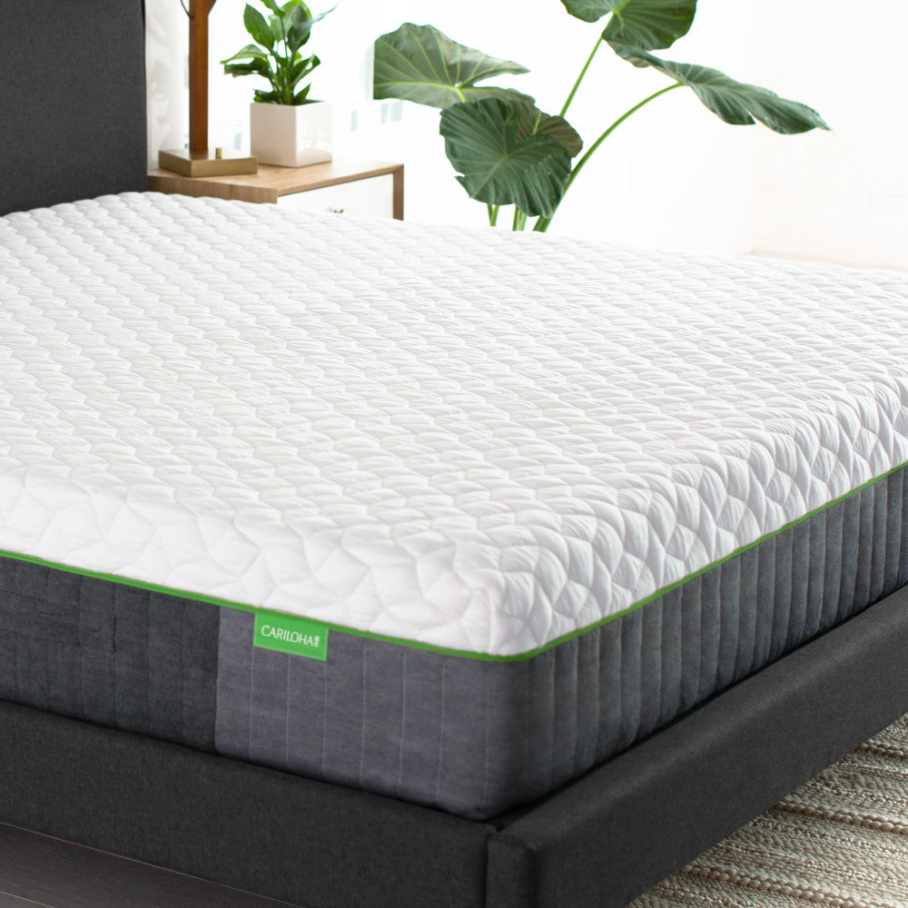 close-up on corner of resort mattress~Twin