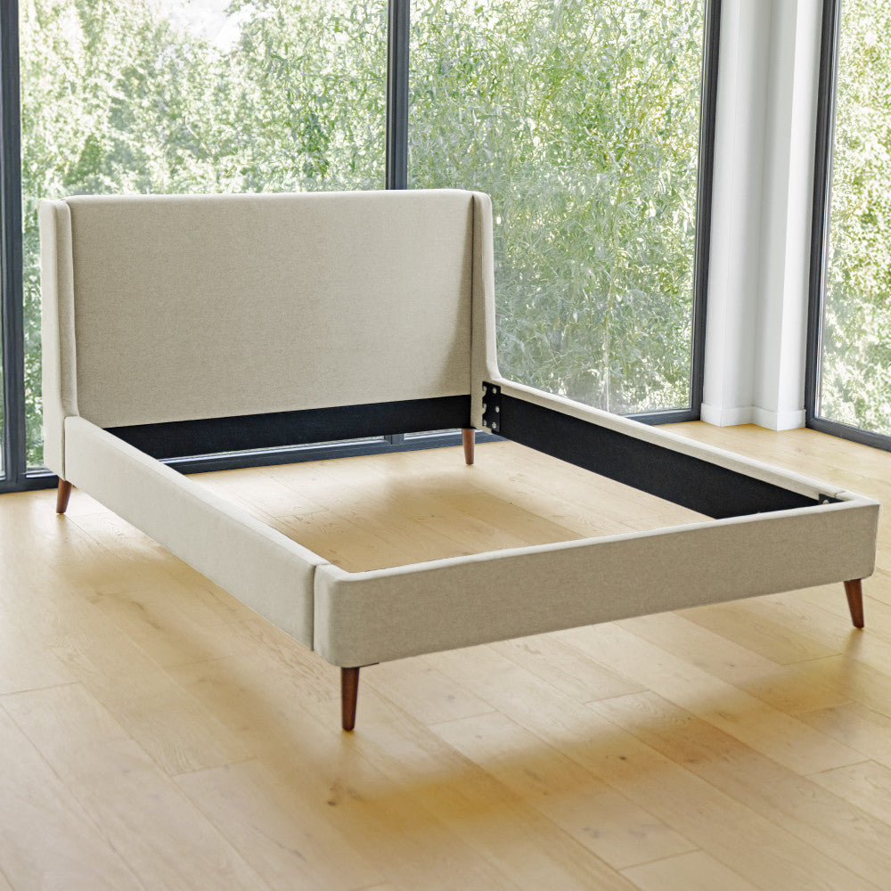 corner view of natural bed frame~Natural