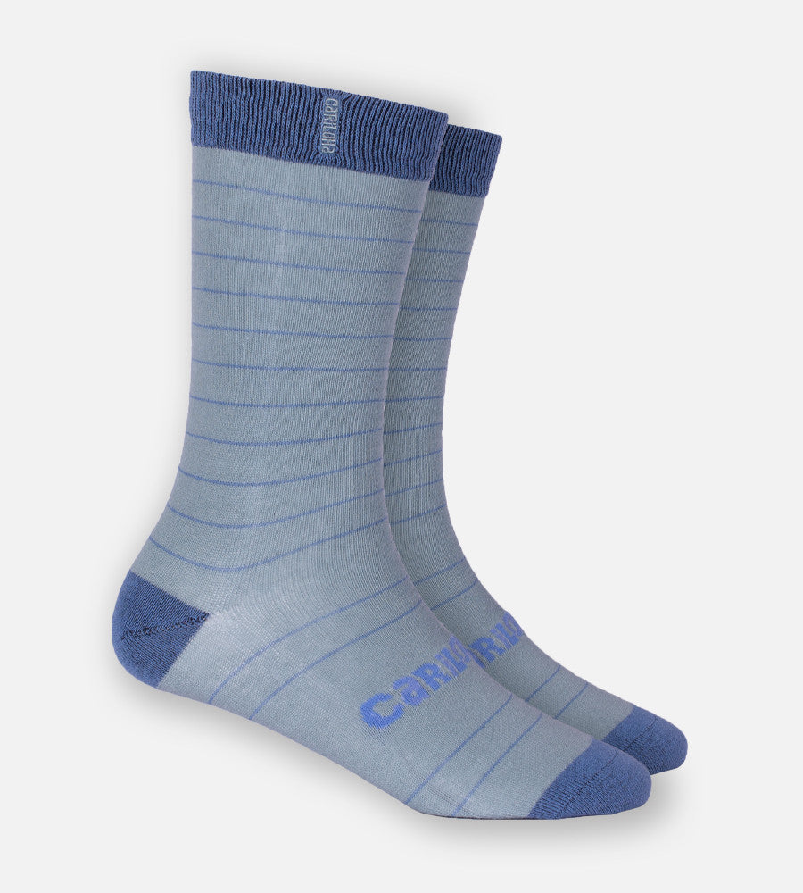 light blue stripe trouser sock~Light Blue Stripe