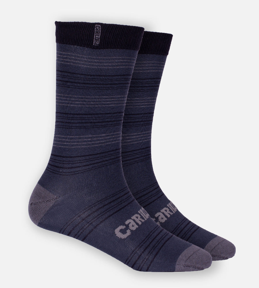 Carbon stripe trouser socks~Carbon Stripe