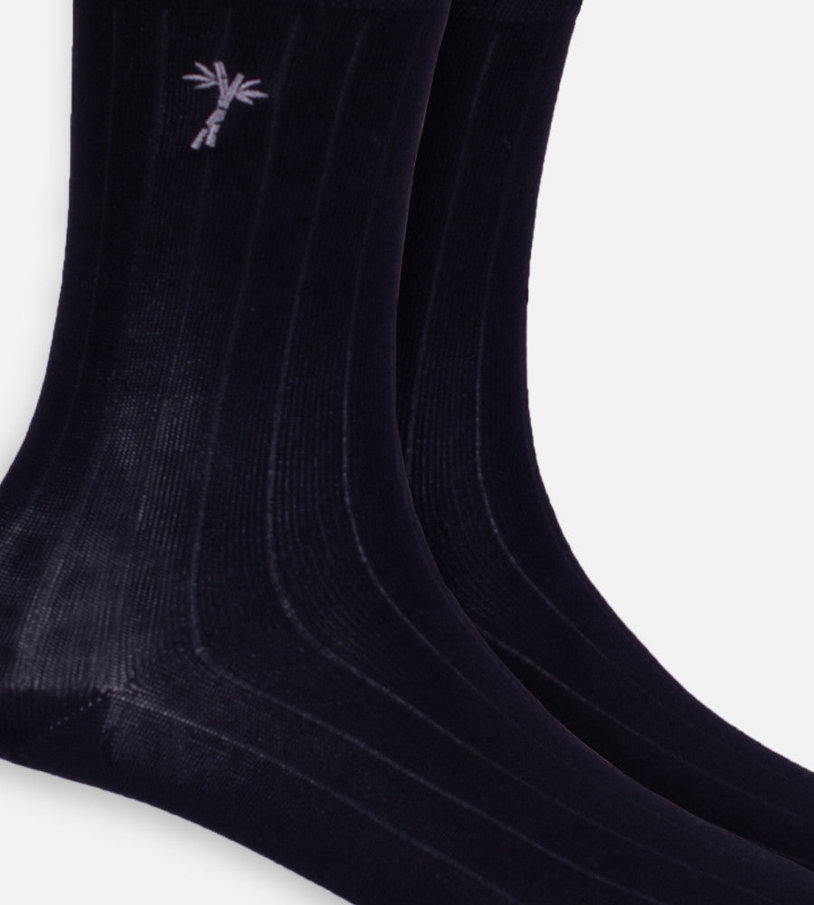 close-up on black trouser socks~Black