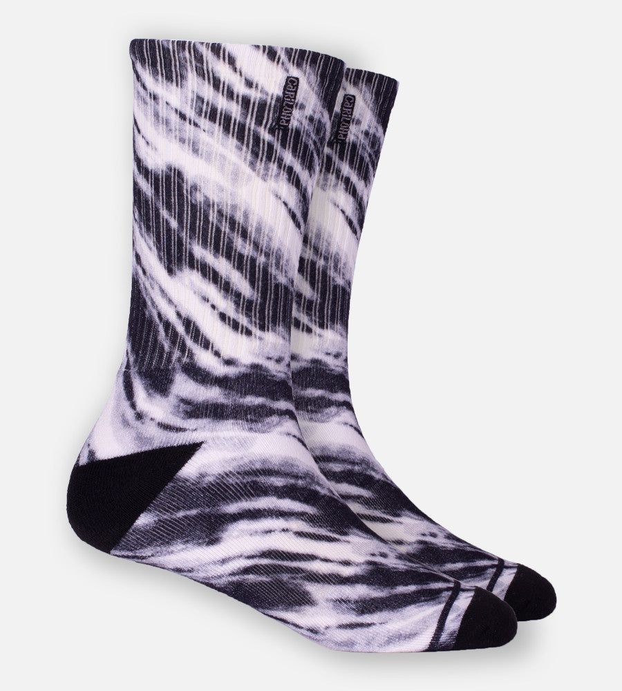 Black Tie Dye crew socks