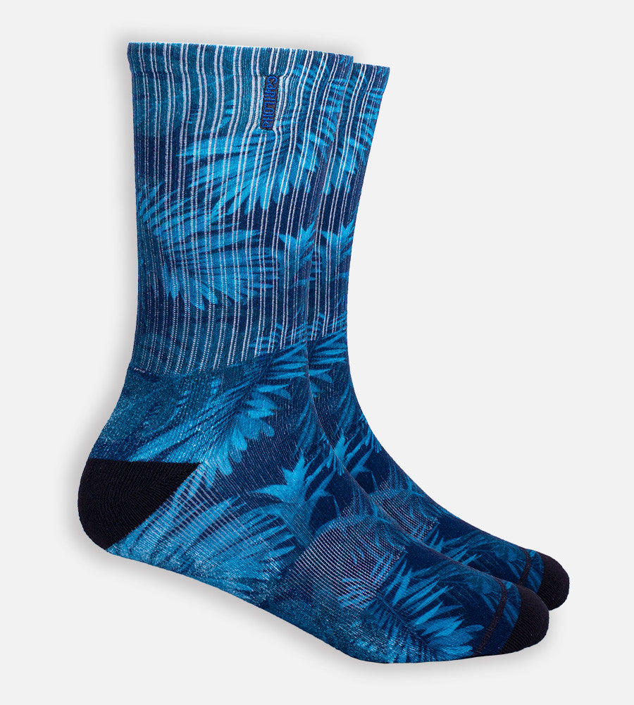 Midnight Foliage crew sock~Midnight Foliage
