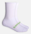 Bamboo Crew Socks - White — M