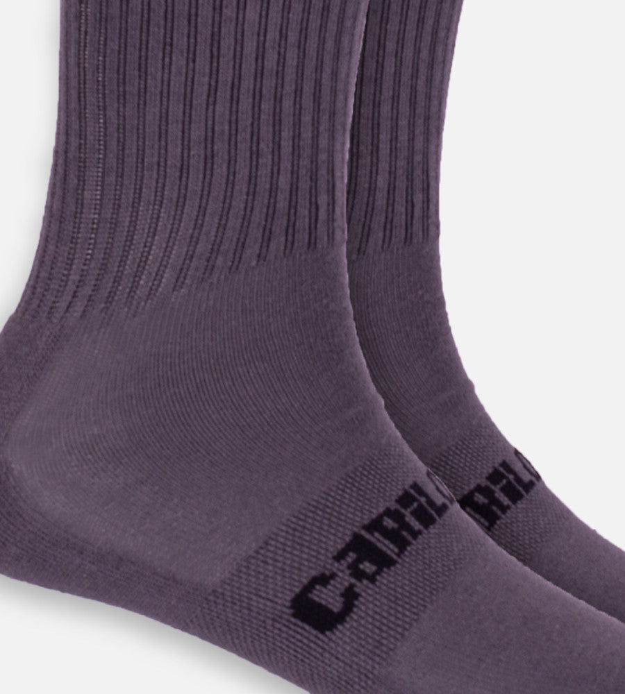 close-up on Gray crew socks~Gray