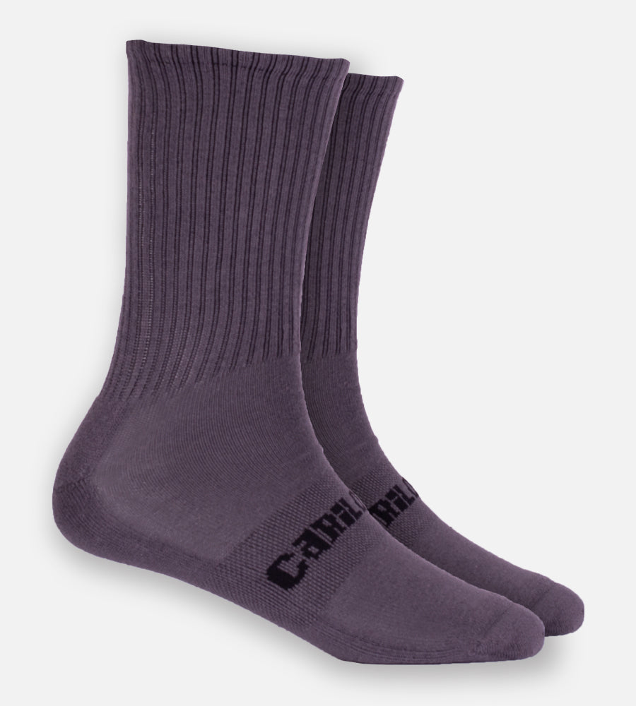 Bamboo Crew Socks - Gray — S