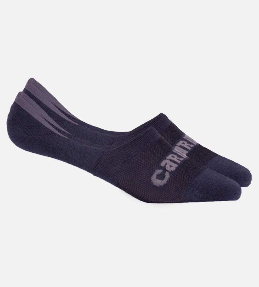 Bamboo No-Show Socks - Gray — S