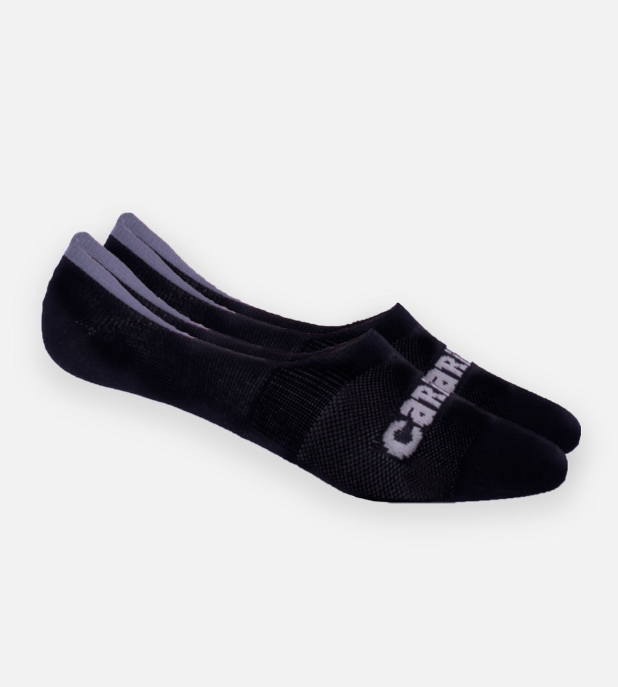 Bamboo No-Show Socks - Black — L