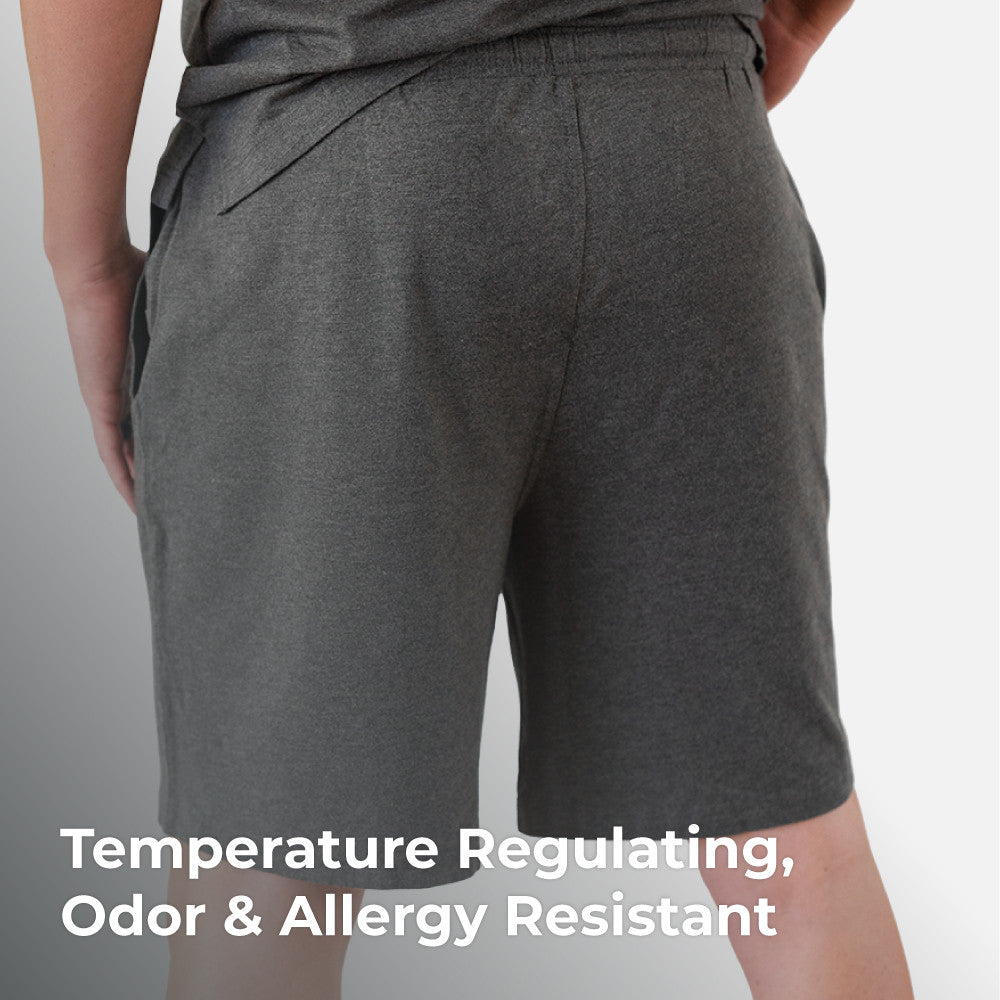 temperature regulating, odor & allergy resistant~Charcoal Heather