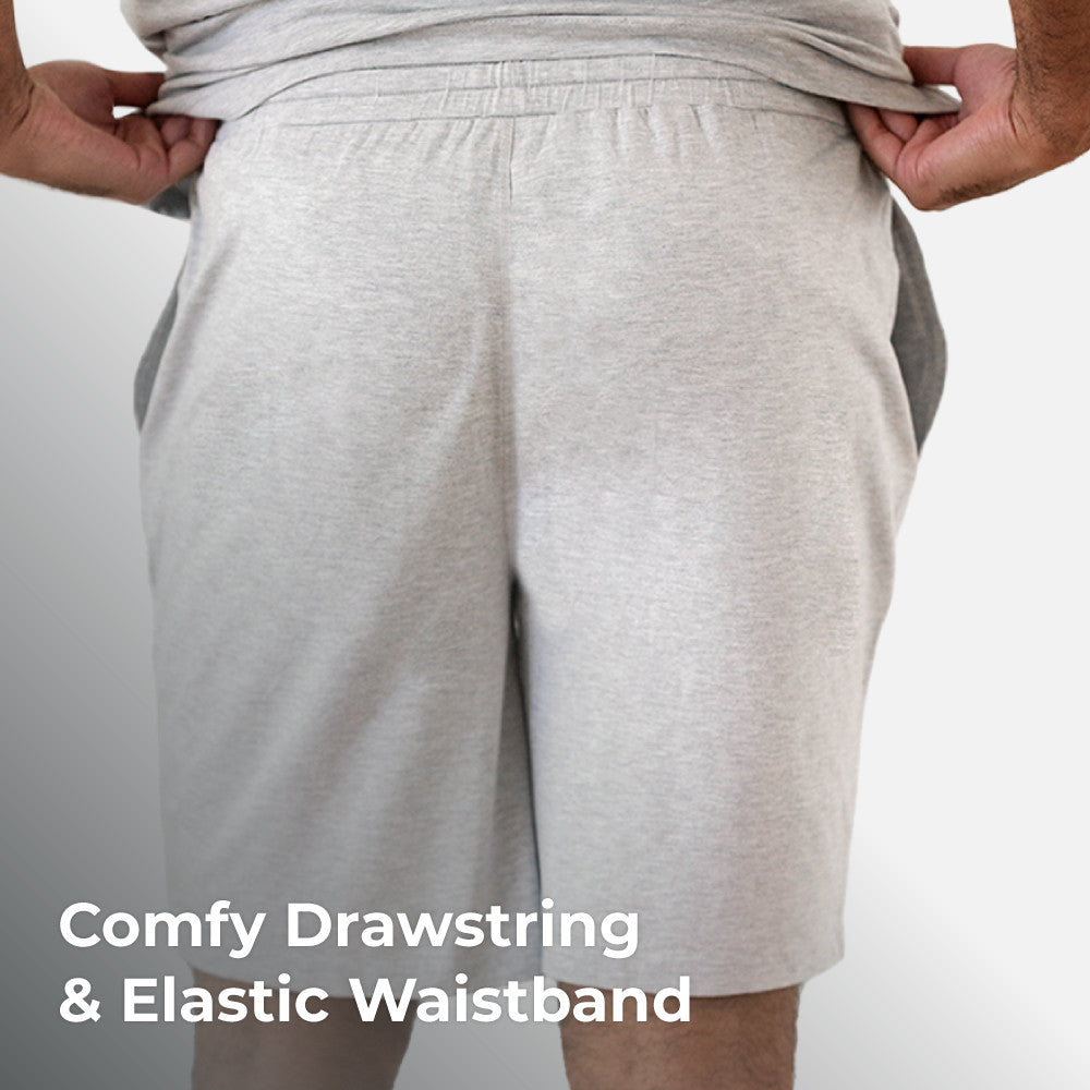 comfy drawstring & elastic waistband