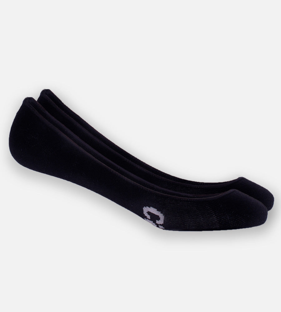 women's black bamboo no-show socks