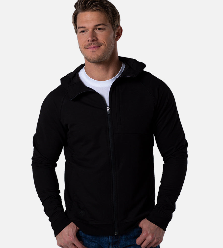 Men's Comfort Zip Hoodie — Black / M