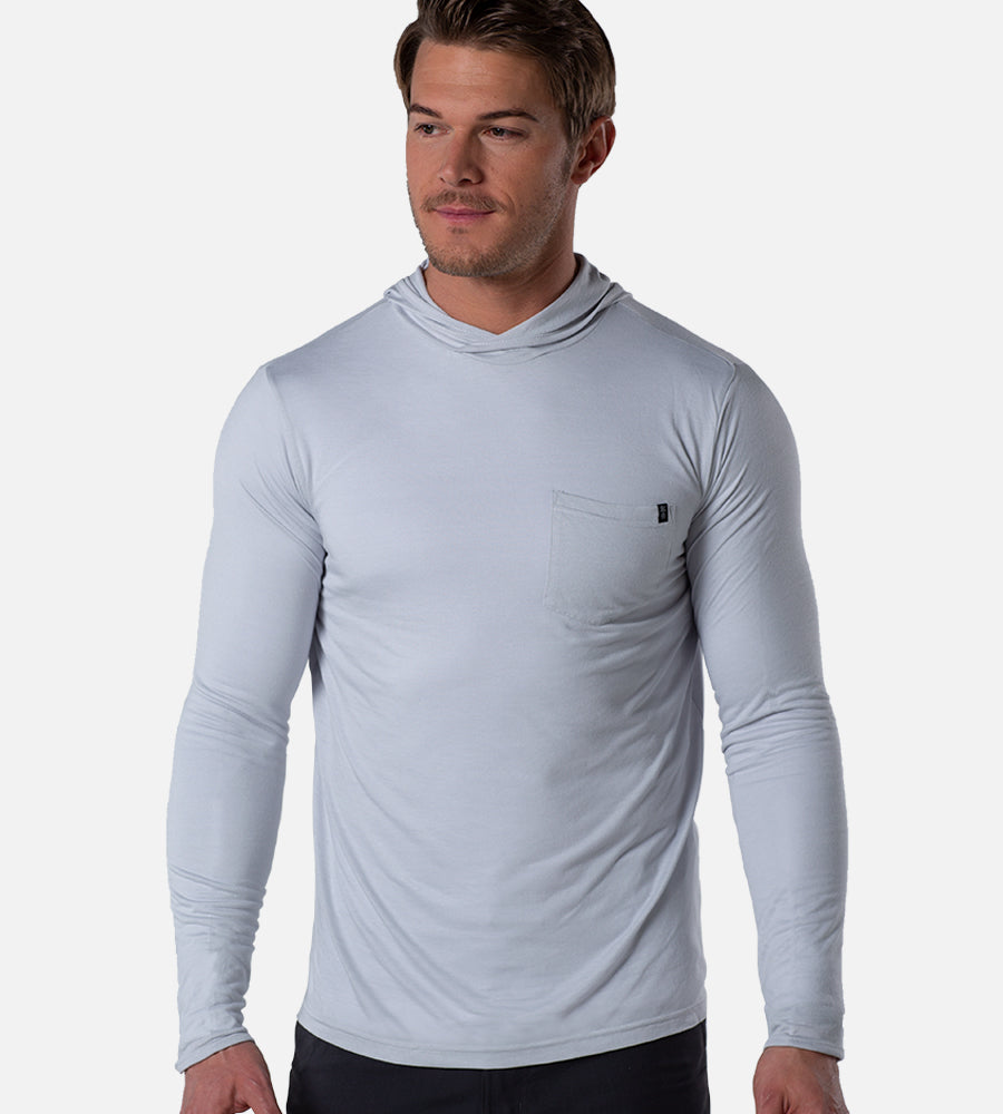 Long-Sleeve Crossover Hoodie — XL