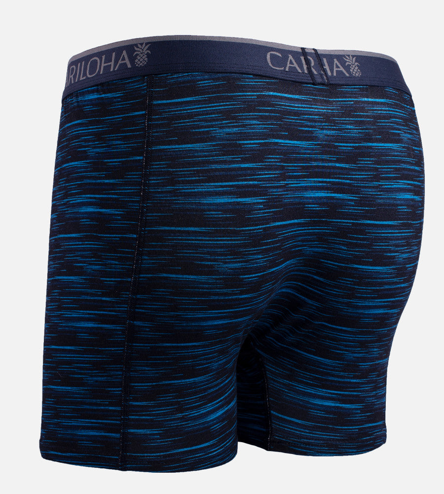 blue spacedye bamboo boxers - back