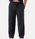 Men's Bamboo Woven Sleep Pants — Plaid Black / S