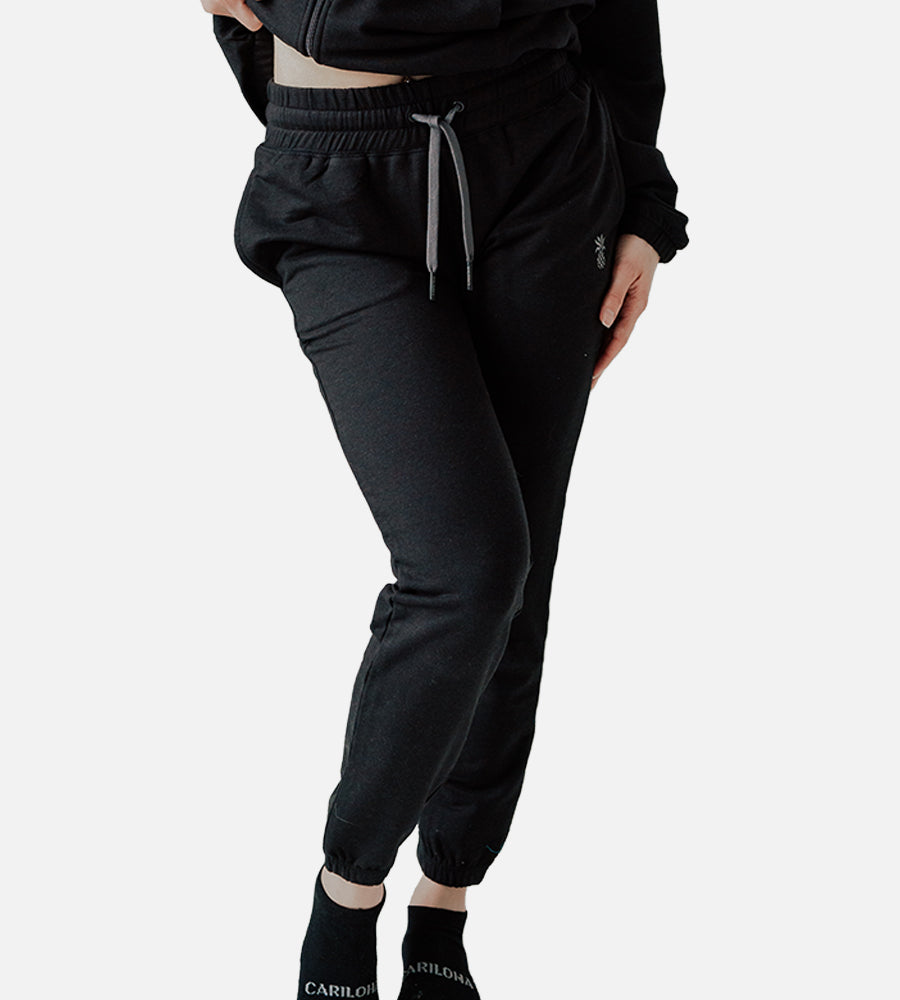 Women's Bamboo Knit Jogger — Black / L
