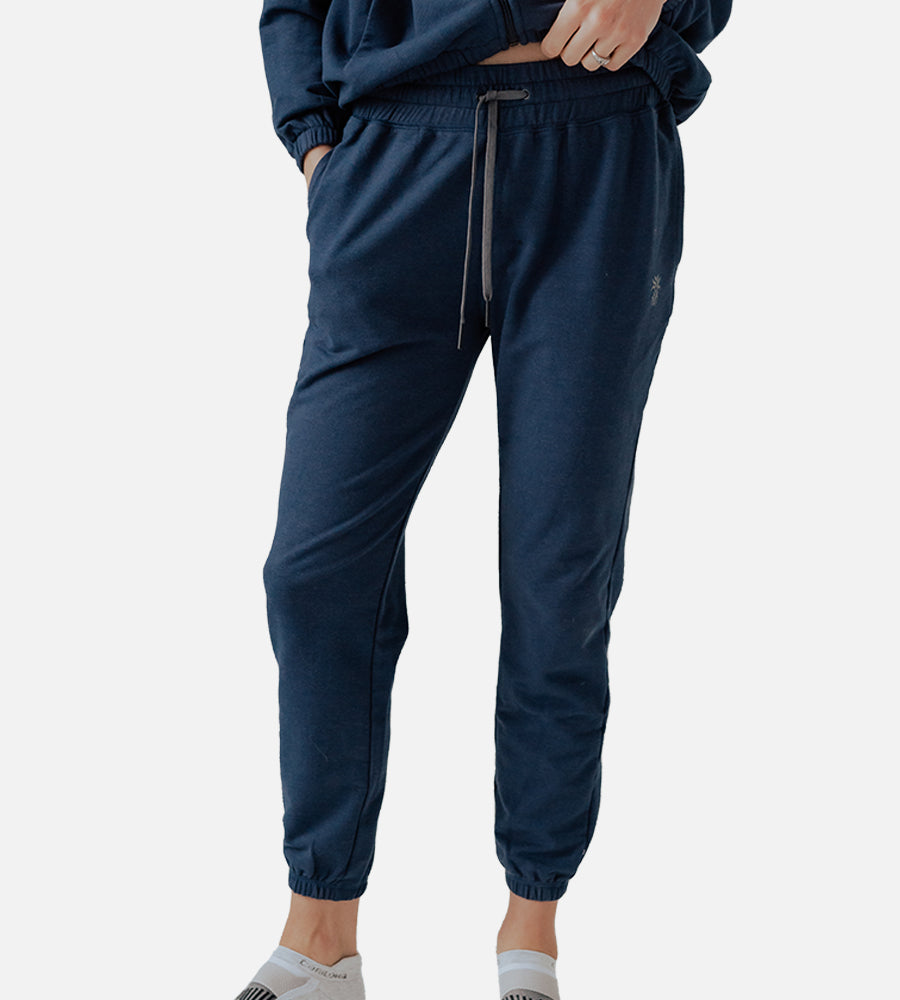 Women's Bamboo Knit Jogger — Indigo / M
