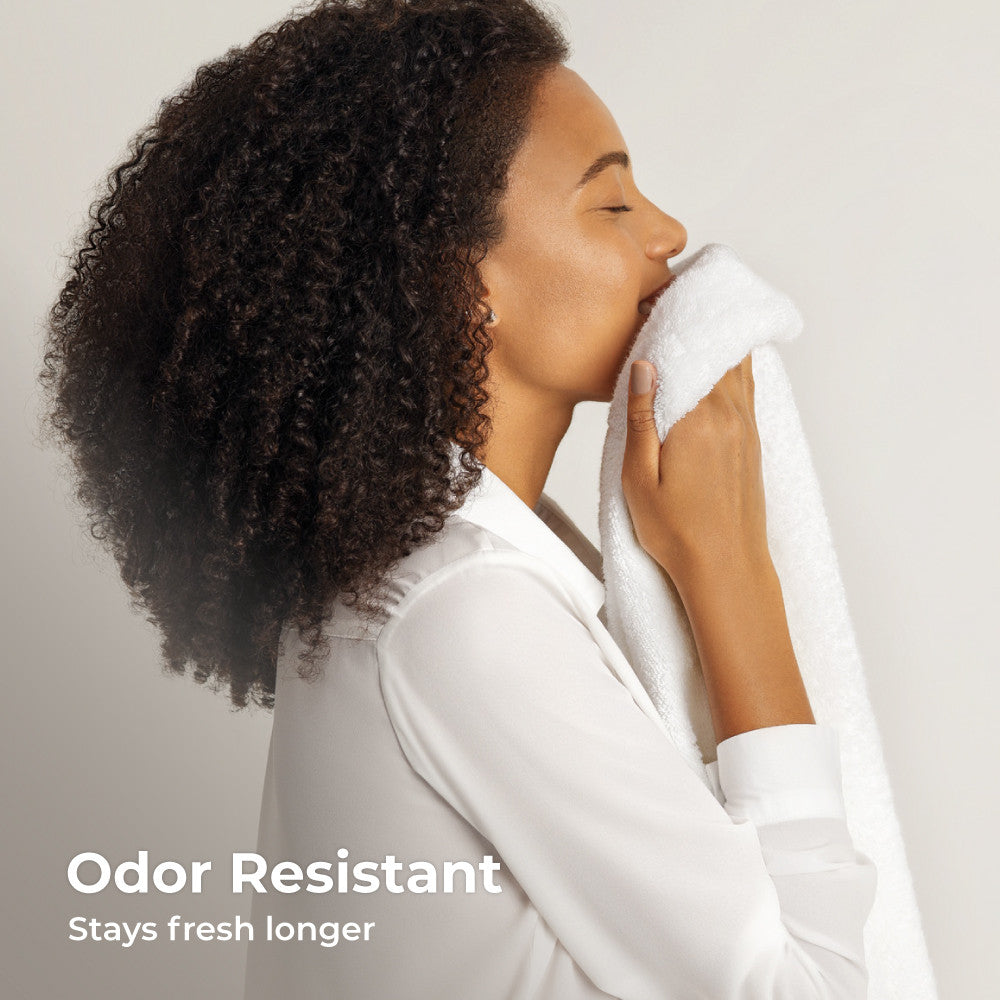 odor resistant stays fresh longer~White