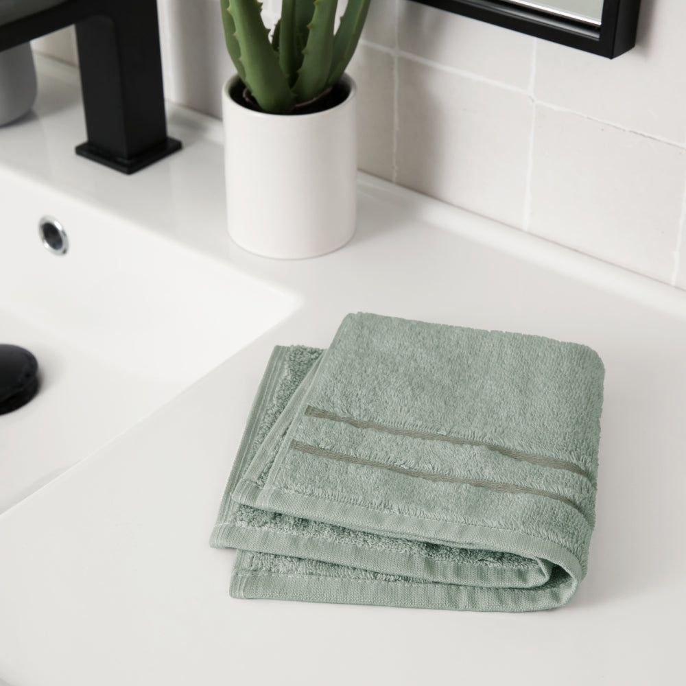 Bamboo Washcloth — Ocean Mist