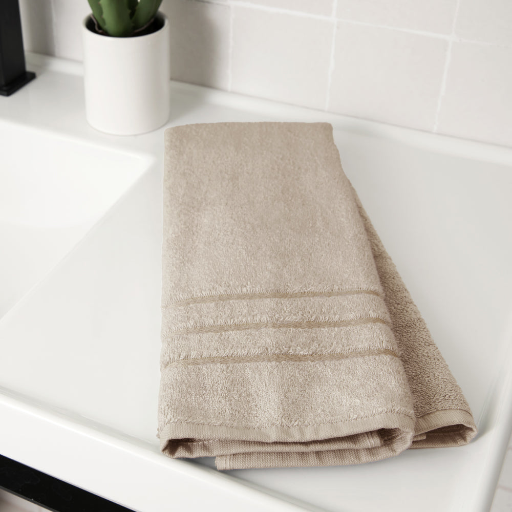 Bamboo Hand Towel — Stone