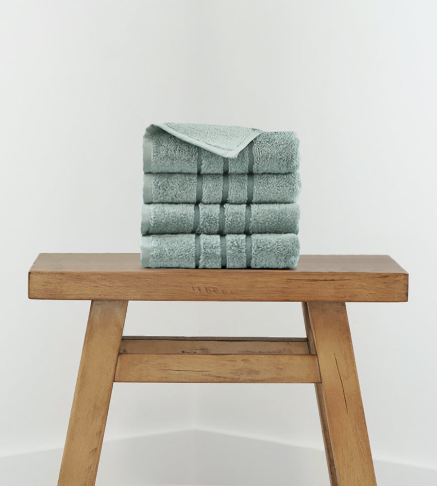 Bamboo Hand Towel Set -  4 Piece — Ocean Mist