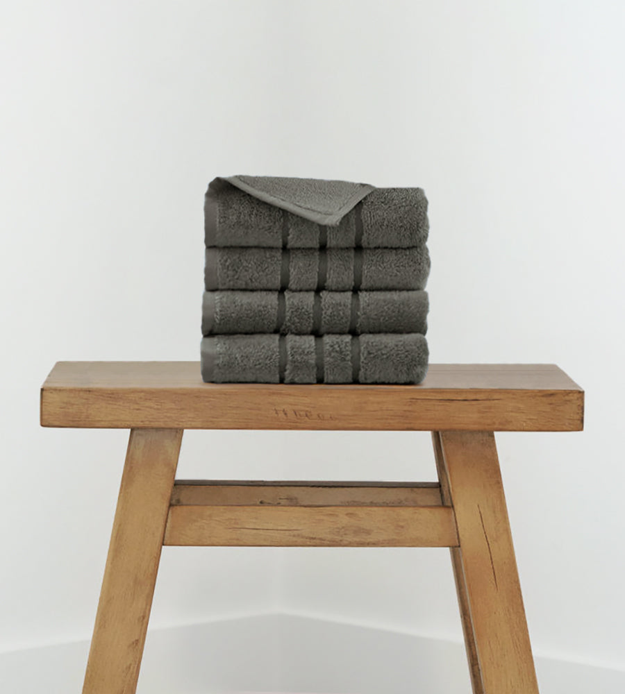 Bamboo Hand Towel Set -  4 Piece — Onyx