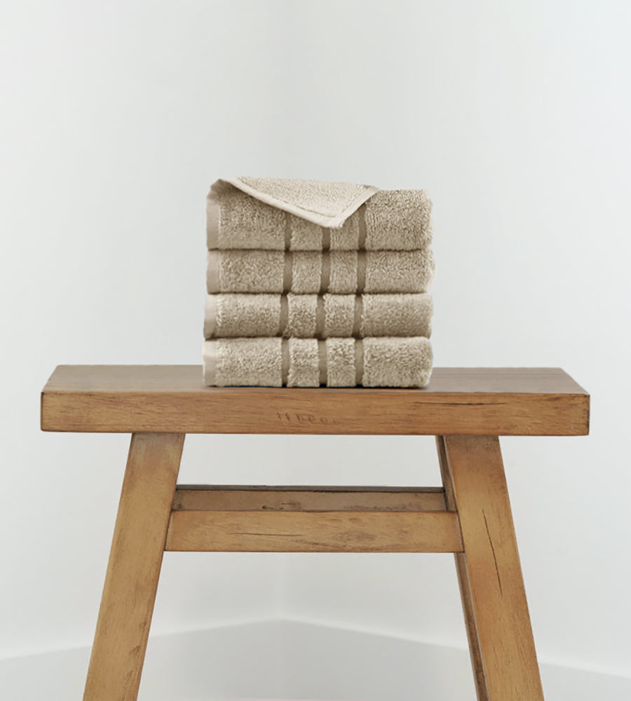 Bamboo Hand Towel Set -  4 Piece — Stone