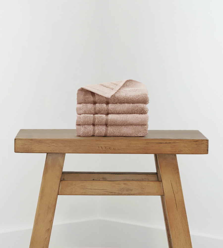 Bamboo Washcloth Set - 4 Piece — Blush
