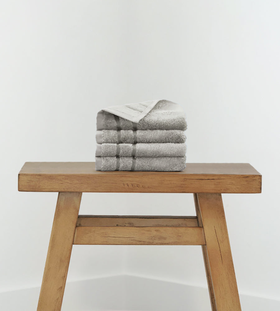 Bamboo Washcloth Set - 4 Piece — Harbor Gray