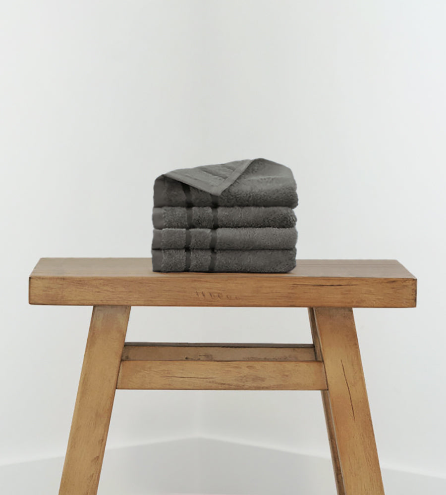 Bamboo Washcloth Set - 4 Piece — Onyx
