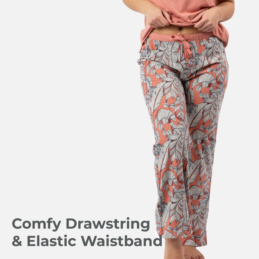 comfy drawstring & elastic waistband