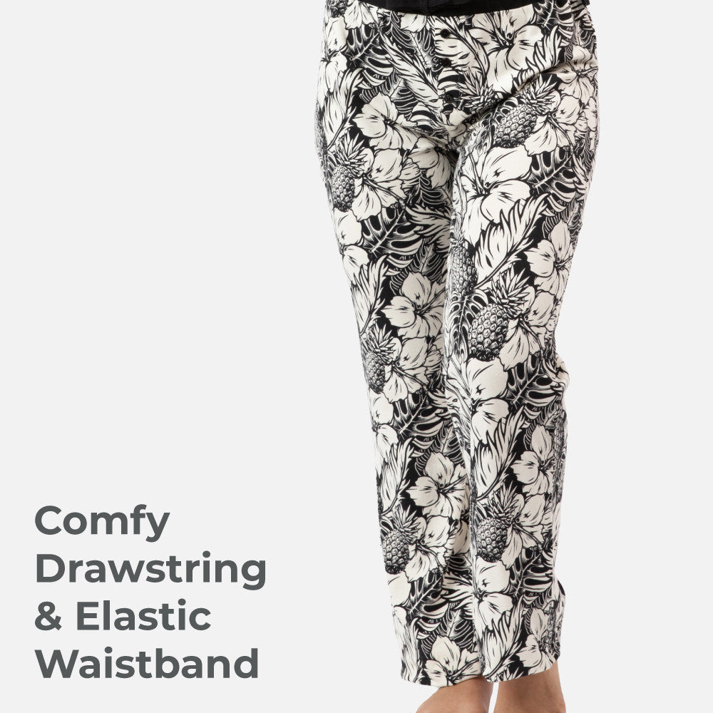 comfy drawstring & elastic waistband