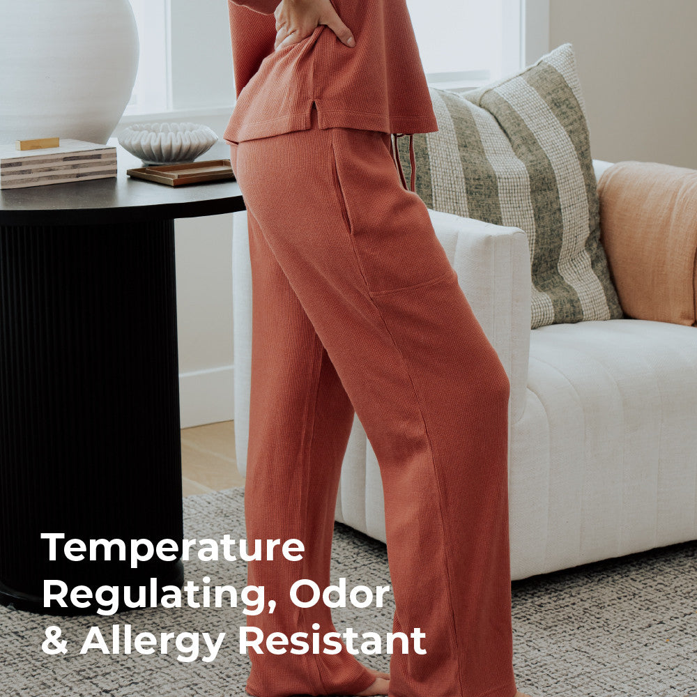 temperature regulating, odor and allergy resistant