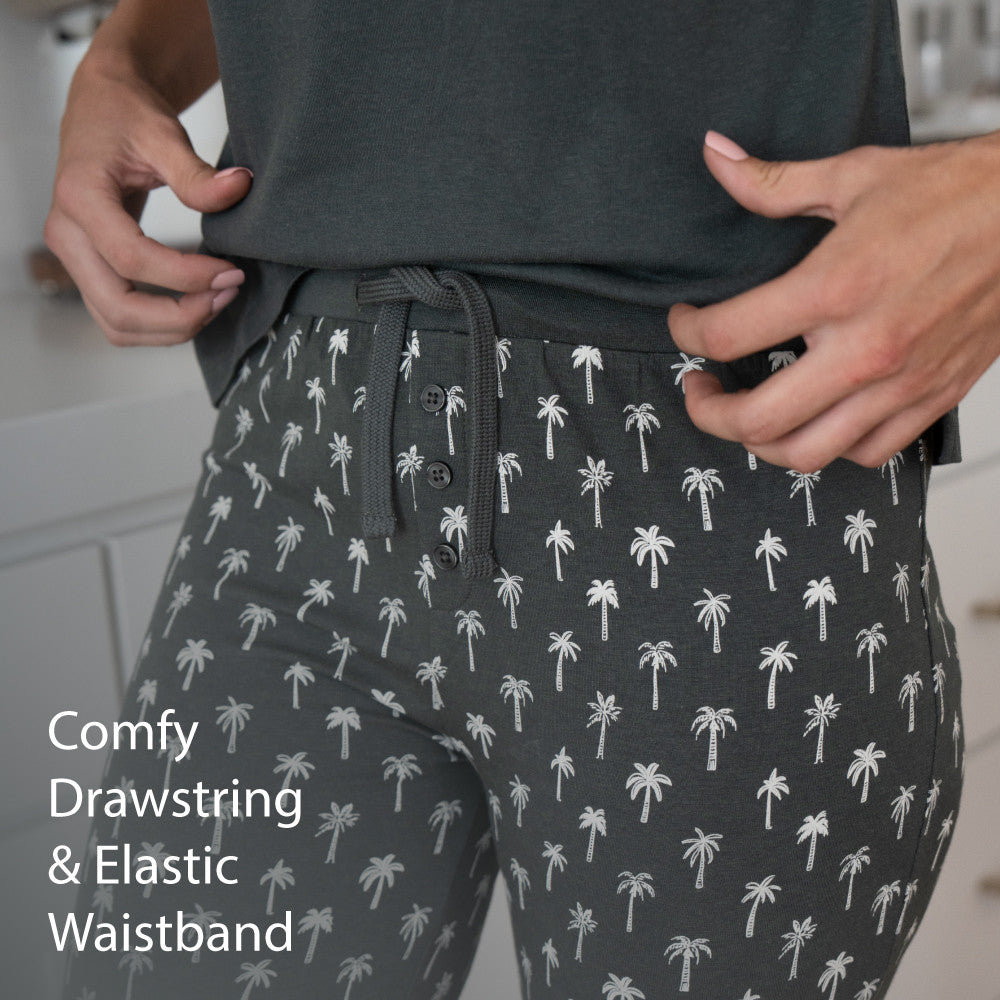 comfy drawstring & elastic waistband