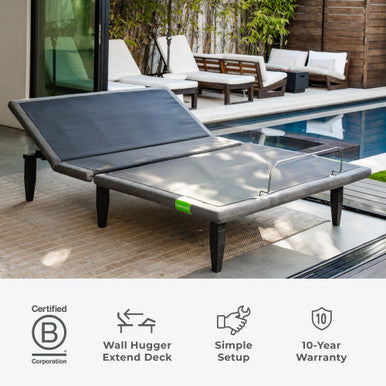wall hugger extend deck, simple setup, 10-year warranty